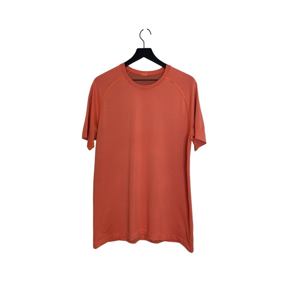 Lululemon Men’s Short Sleeve Shirt Orange Size Large